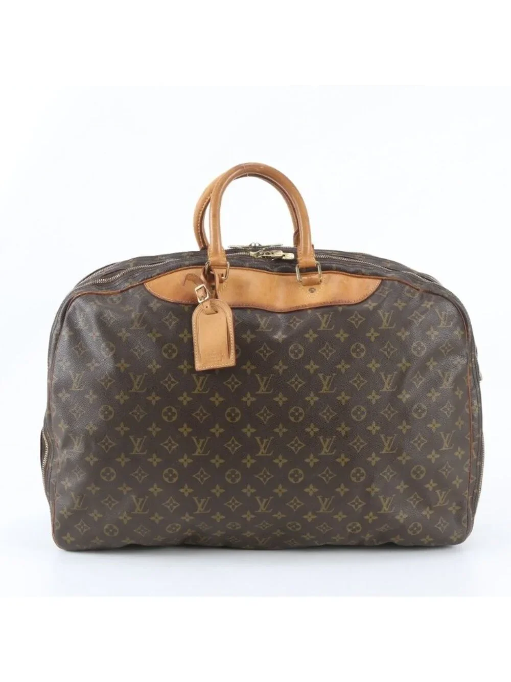 Louis Vuitton Monogram Alize de Poche Leather Boston Bag Tote
